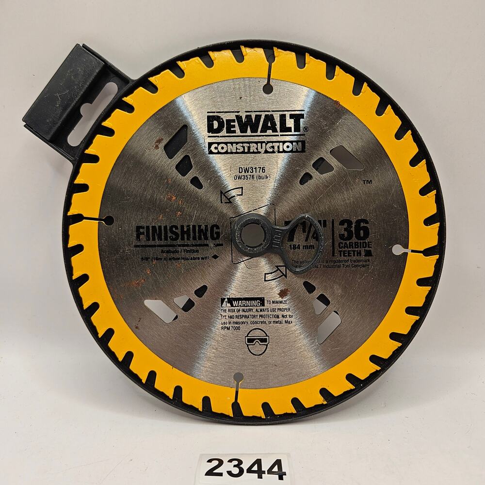 DEWALT CONSTRUCTION 7-1/4 BLADE 36 CARBIDE NWT